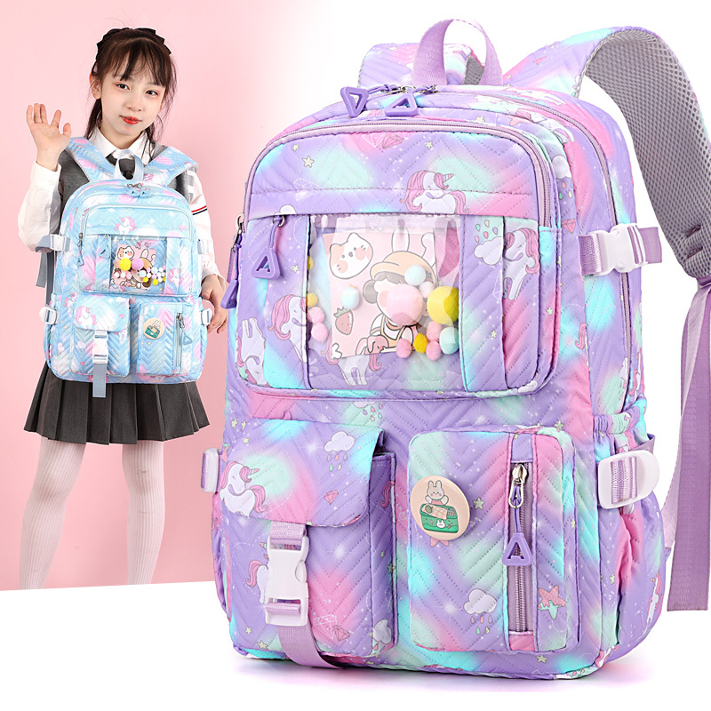 冰箱式开门女孩书包小学生儿童三到六大容量女童一年级至2024新款