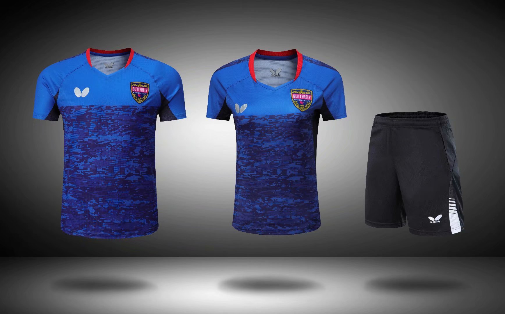 新款蝴蝶乒乓球服男女款款短袖儿童德国队比赛服套装批发