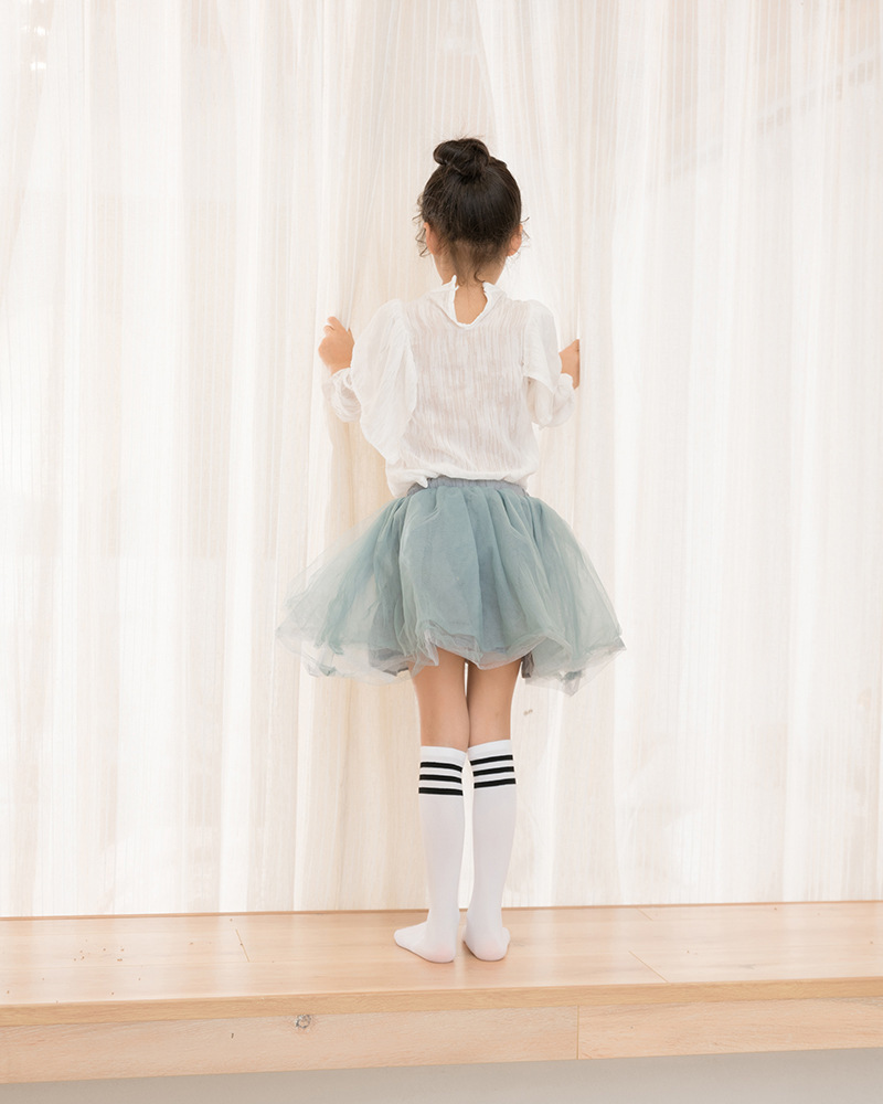 儿童长筒袜白色过膝袜学生袜条纹大腿袜女童百搭公主袜厂货直销