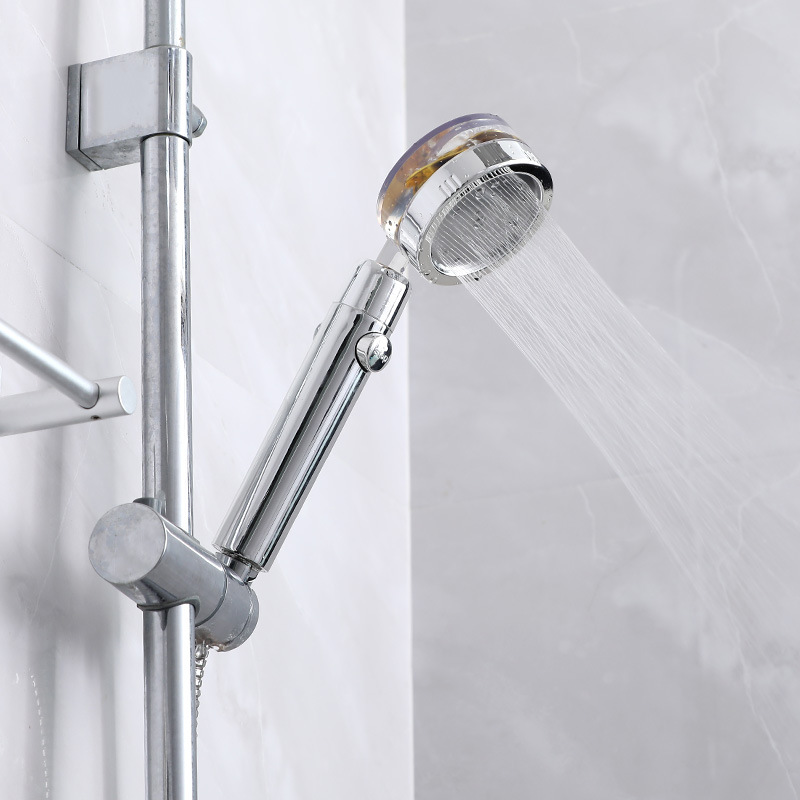 淋浴花洒喷头3挡增压一键止水花酒淋雨器浴室沐浴莲蓬头洗澡喷头