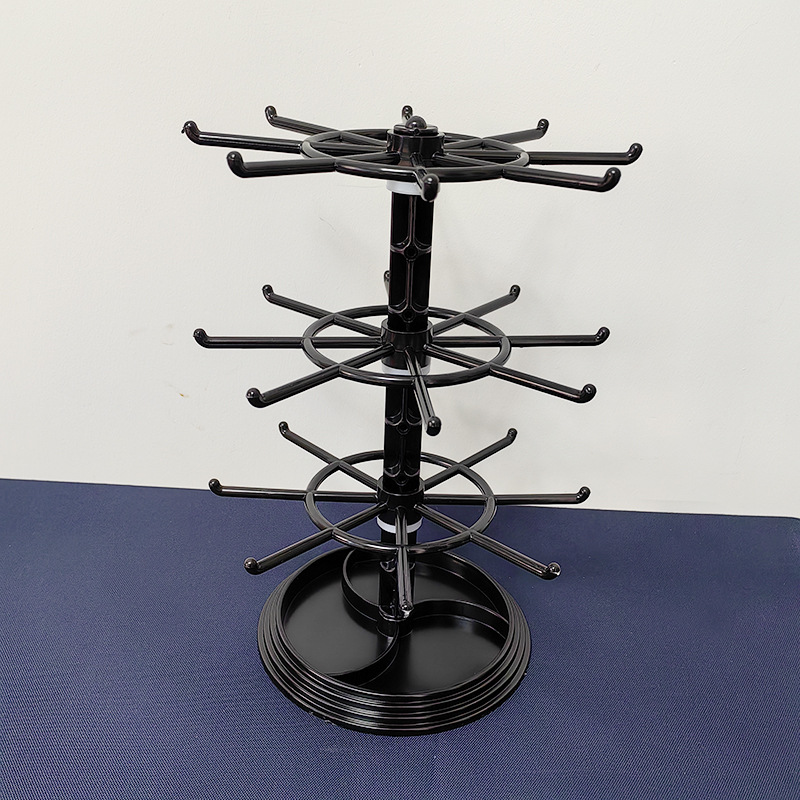 跨境热销2层3层旋转饰品陈列架耳环耳钉项链耳坠头饰首饰展示架批