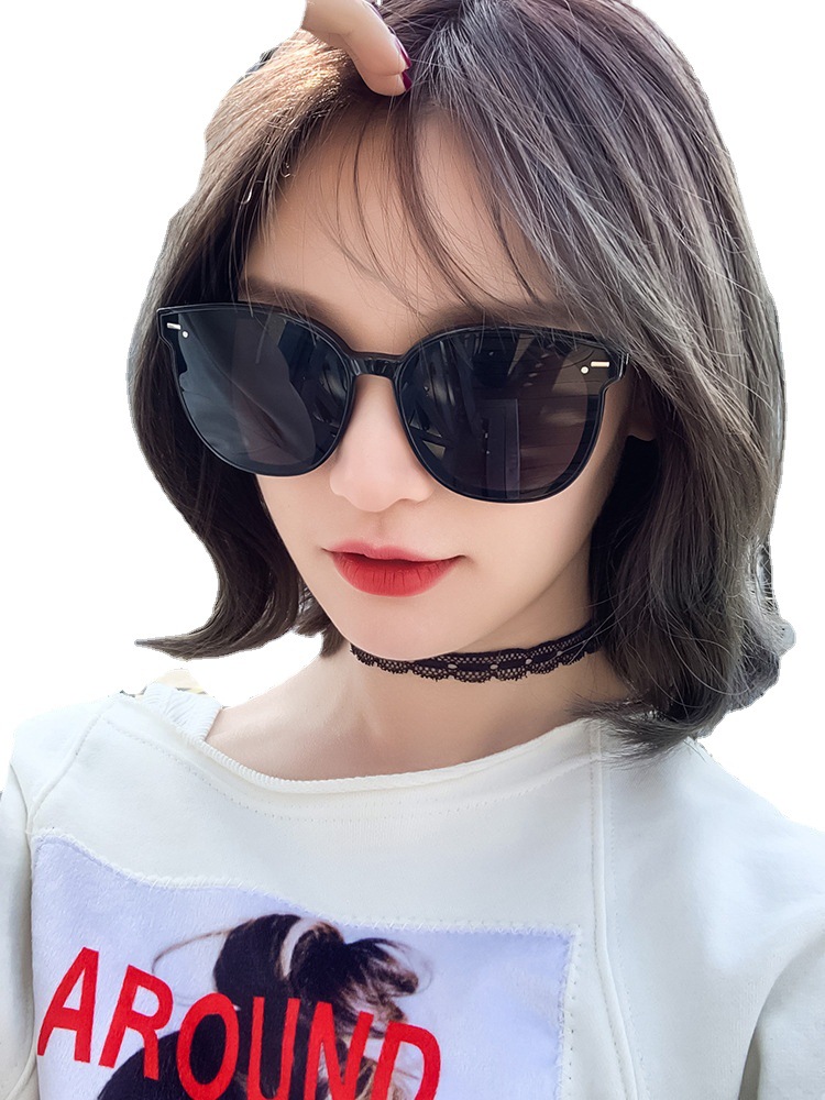 2021 New Sunglasses Women's Korean Style Internet Celebrity Same Style Glasses for a Slim Look Ins Sunglasses Men's Driving One Piece Dropshipping