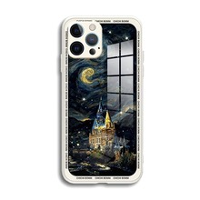 玻璃适用于苹果14手机壳iPhone13por油画12max软套11一件代发xs8p