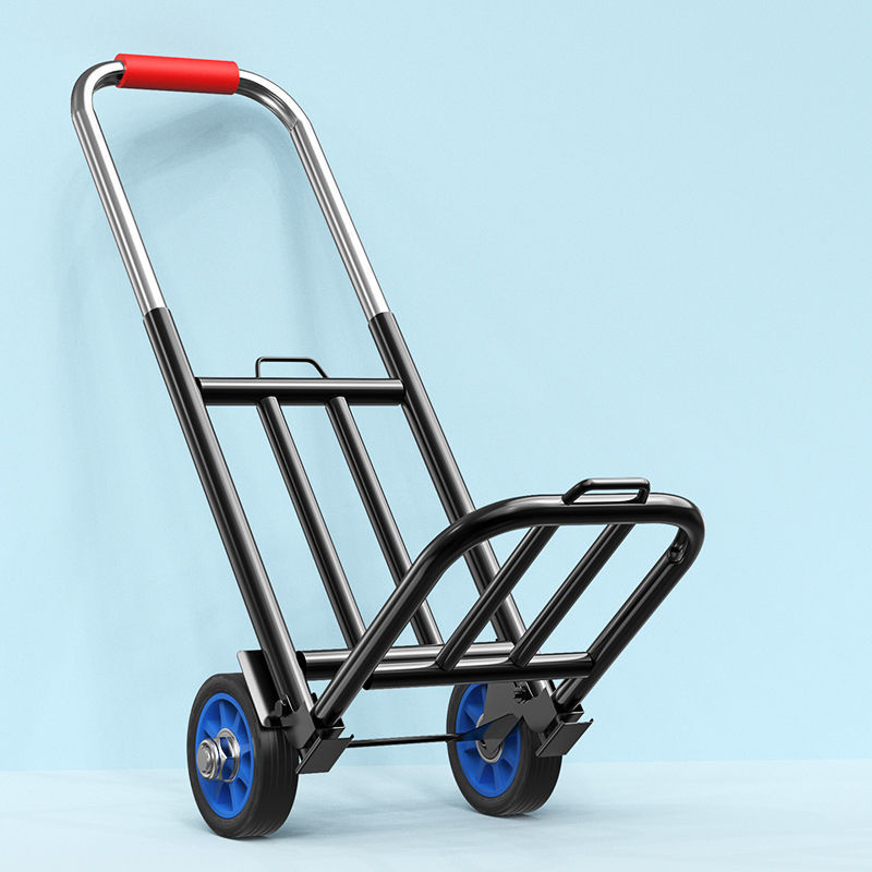 手拉车折叠搬运拖车家用购物拉货买菜手推车神器便携行李小拉杆车-阿