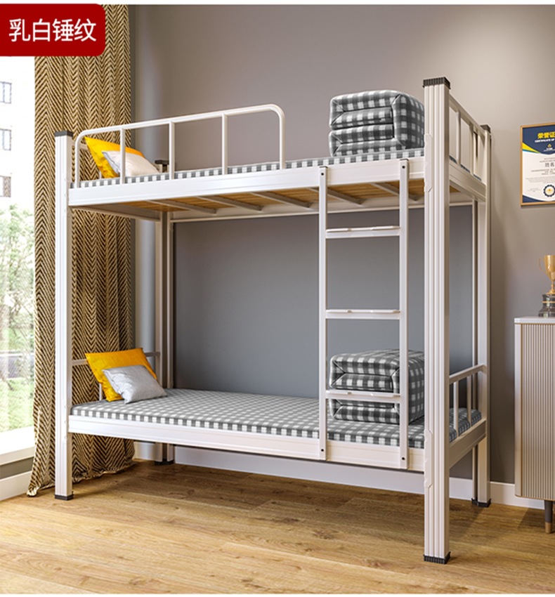 厂家批发双层床大学生高低床员工铁架床公寓上下床宿舍上下铺铁床