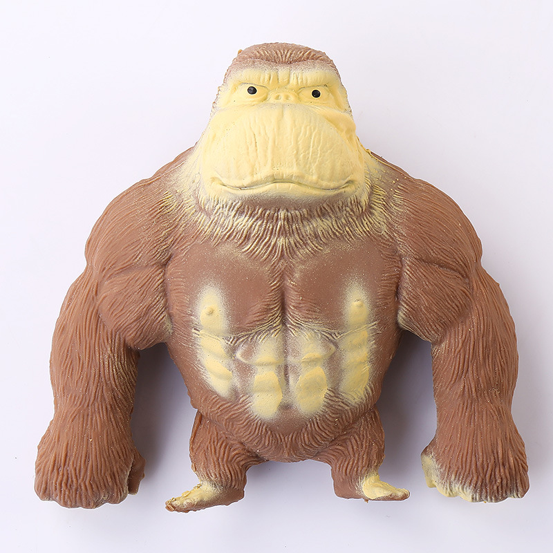 Internet Celebrity Decompression Toy Gorilla Squeezing Toy Sand Shaping Cartoon Soft Rubber Toy Vent Decompression Slow Rebound Doll