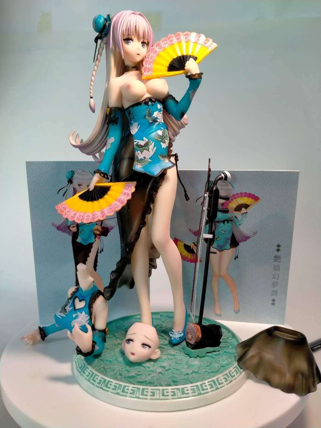 特质版 艳娘幻梦谭 林黛玉 黛玉手办 美少女旗袍动漫模型摆件