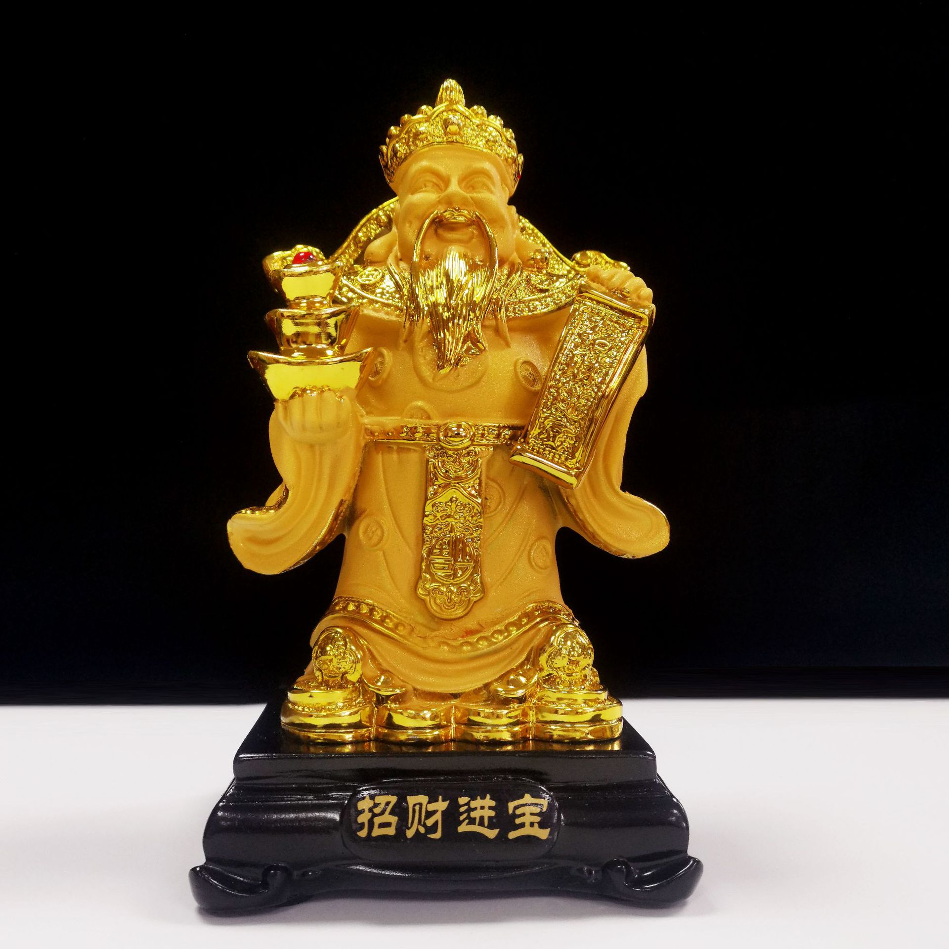 迪万思沙金招财进宝财神爷文财神摆件办公室家用店铺开业礼品批发