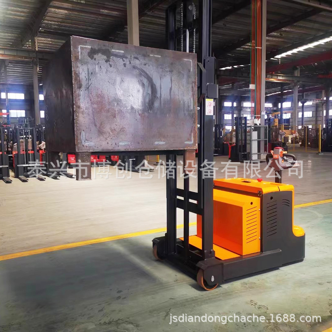 全电动无腿配重式堆高车平衡重叉车1.5吨小型自动托盘推高装卸车
