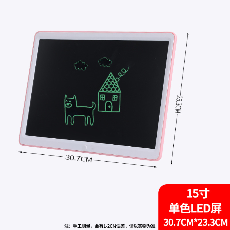 15-Inch Handwriting Board Business Small Blackboard Children's LCD Handwriting Board LCD Electronic Drawing Board Factory Wholesale Spot