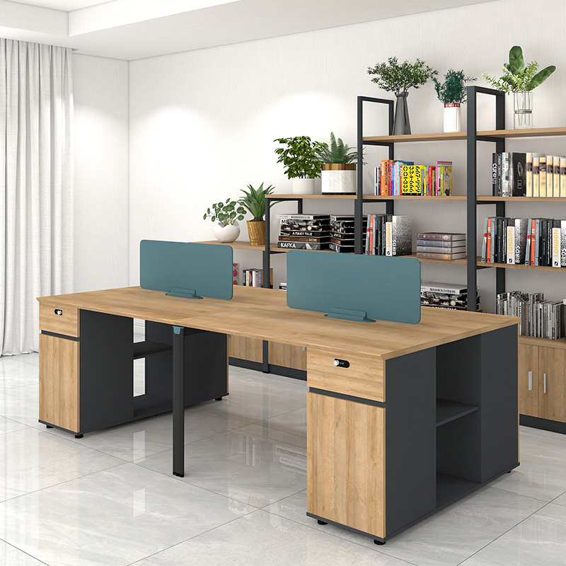 职员办公桌多人位卡座办公室卡位简约家具电脑员工位办公桌