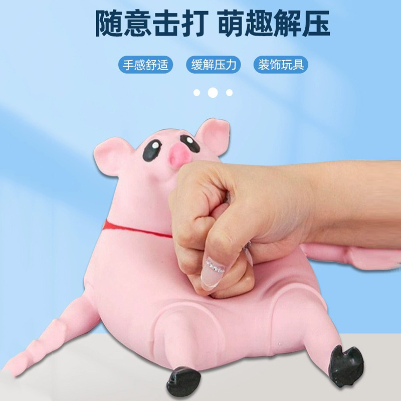 Tiktok Decompression Le Rouge Perfecto Pig Squeezing Toy Squishy Toys Decompression Vent Trick Children's Toy Stall Wholesale