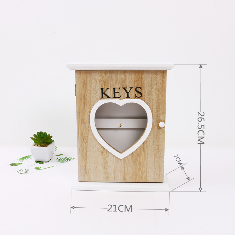 Study Wooden New Desktop Garden Wood Living Room Hook Pastoral Bar Wooden Shop European Style Keys' Box Furnishings Creation