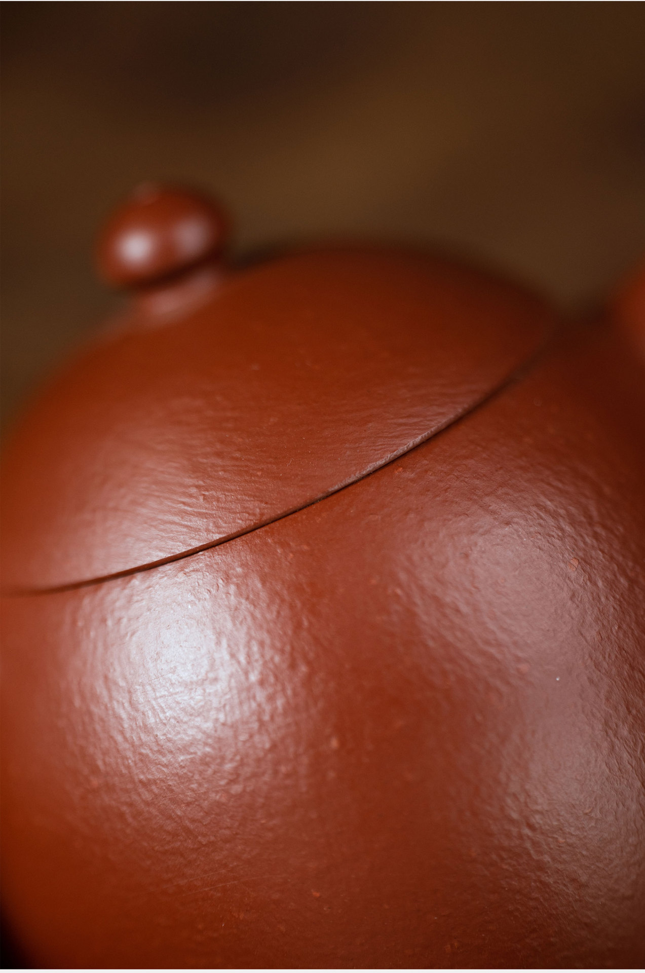 宜兴紫砂壶原矿皱皮朱泥纯手工龙蛋茶壶小品全手工茶具130ml