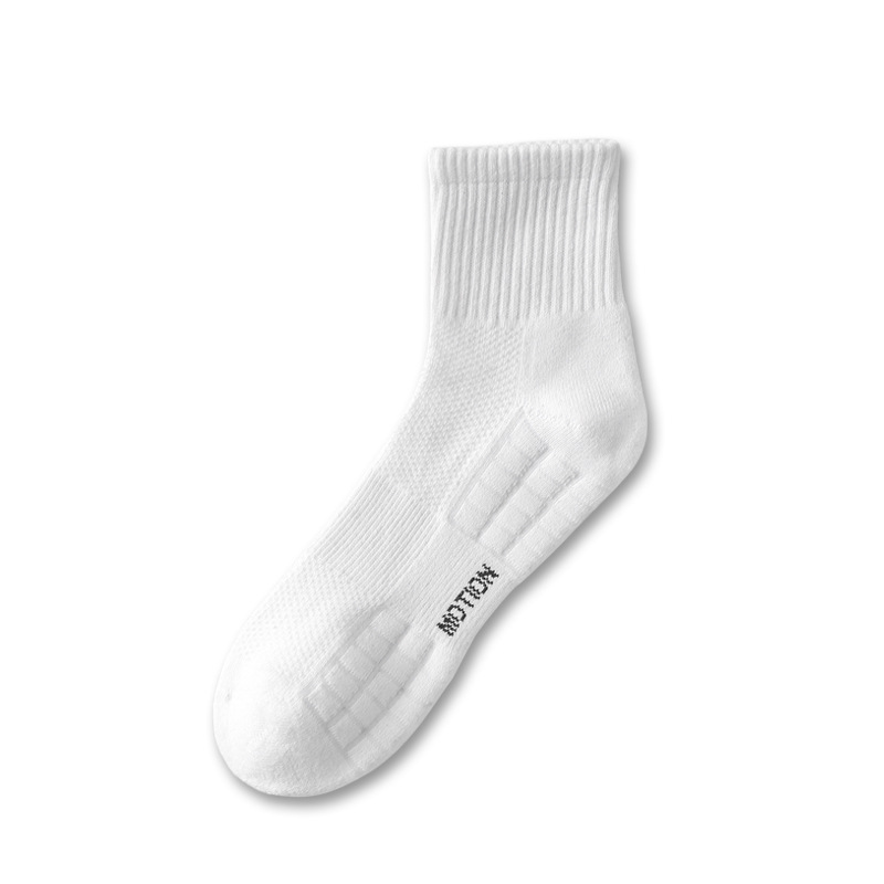 Zhuji Socks Male Socks Pure Cotton Stink Prevent Sweat Absorbing Men's Mid-Calf Length Sock Cotton Socks Towel Bottom Men's Socks Men's Athletic Socks