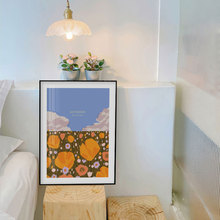 小清新北欧ins简约植物花卉装饰画小众创意客厅卧室餐厅电表箱