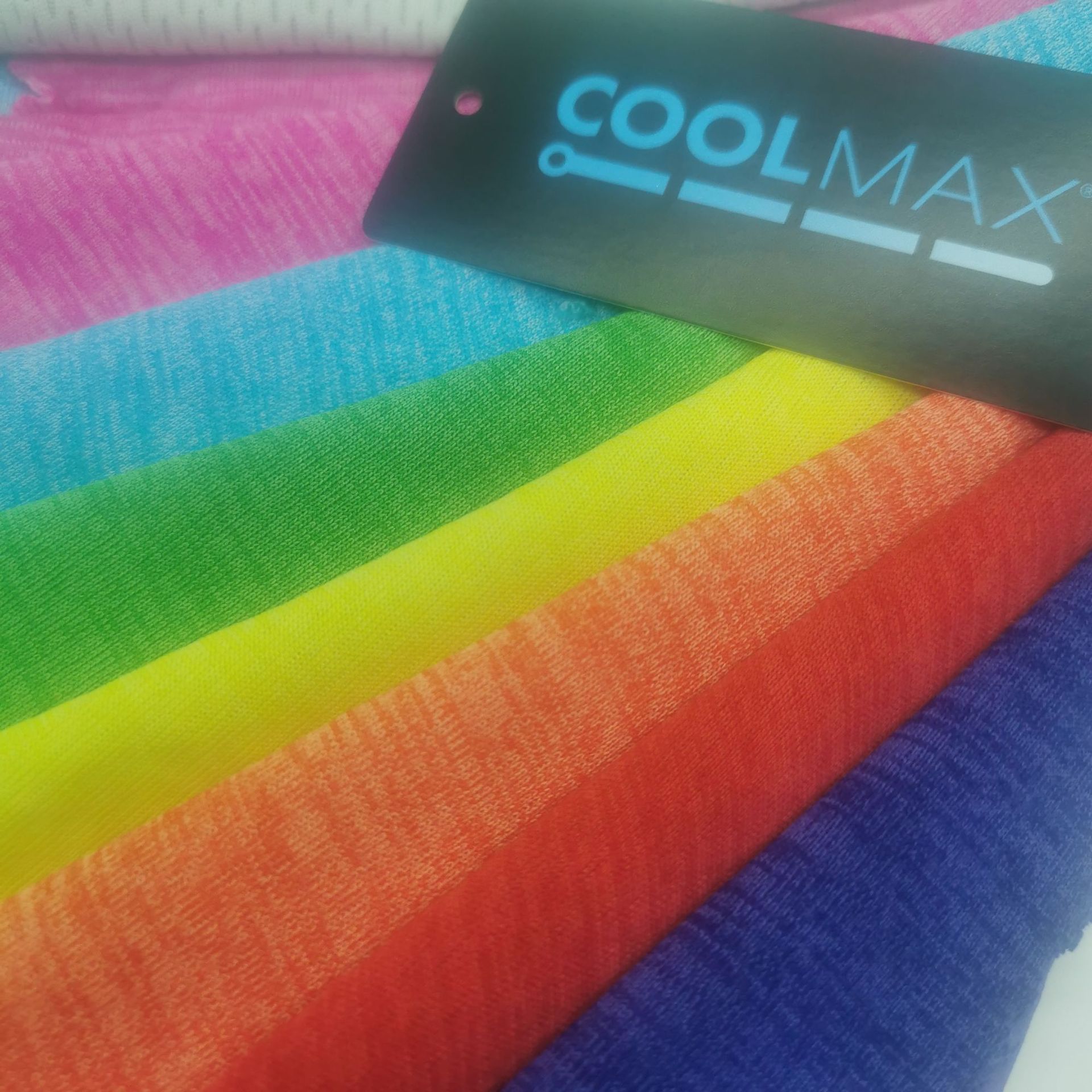 dupont杜邦invista英威达coolmax吊牌吸湿排汗阳涤蜂窝布针织面料