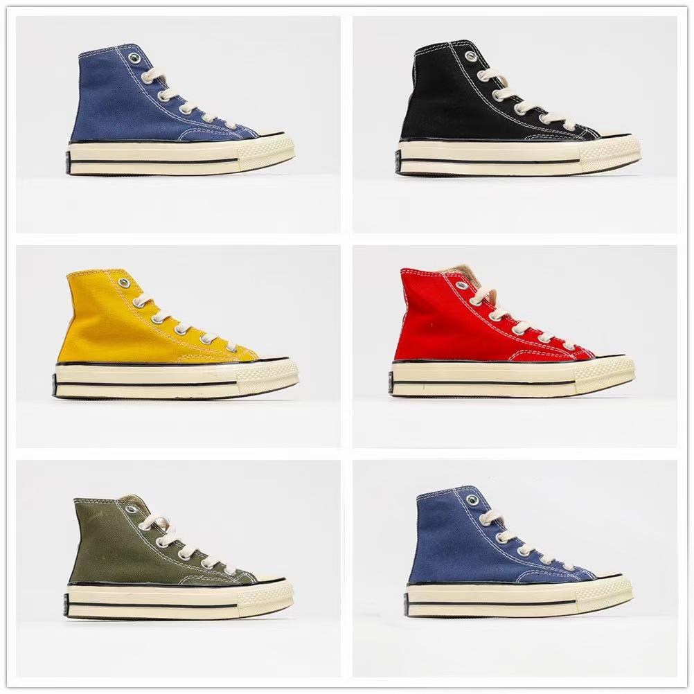 美奇匡威1970s白色高帮帆布鞋女2024年春夏季新款ulzzang百搭板鞋