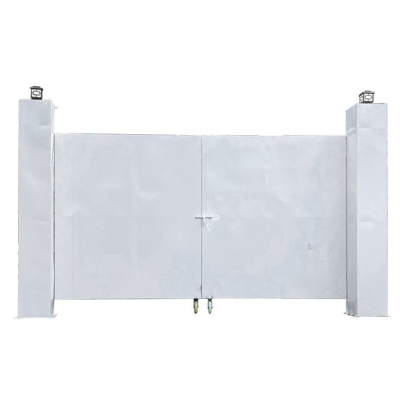 施工建筑工地大门钢结构彩钢大门临时铁皮大门厂家工地标准化大门