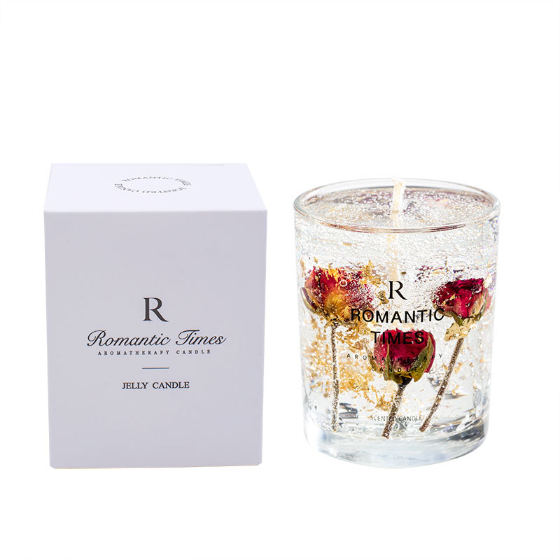 Organic Essence Oil Aromatherapy Candle DIY Incense Jelly Wax Fragrance Candle Cup Gift Set Wholesale