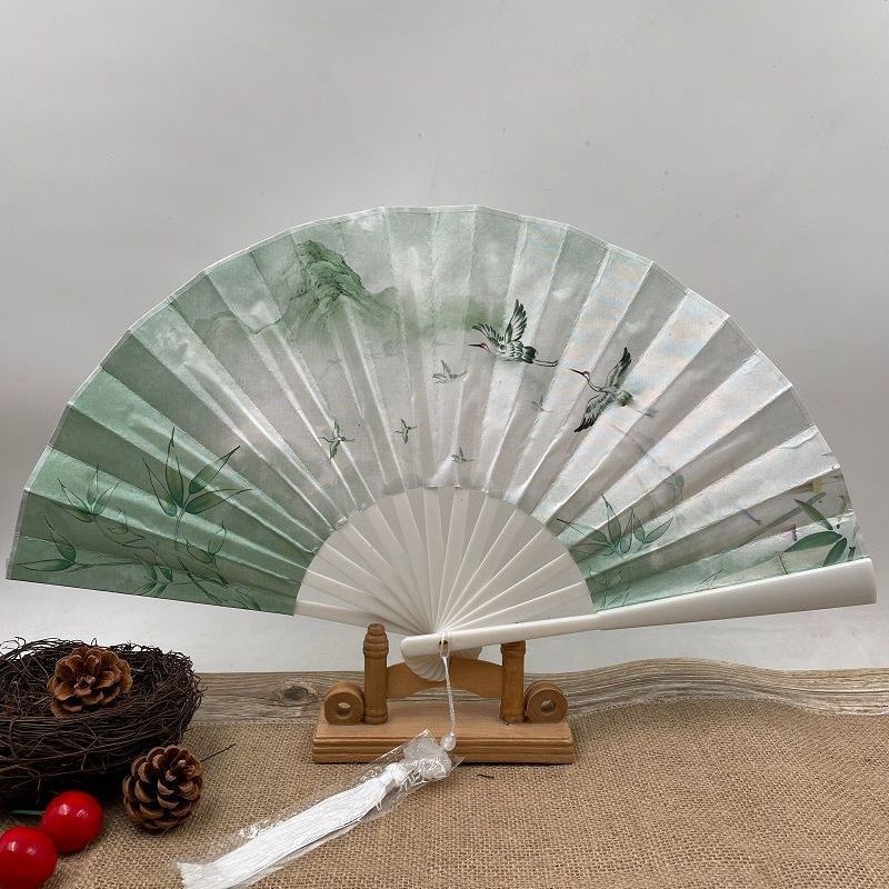 古风折扇夏季热销款流苏情侣款礼品白玉扇汉服扇子仙气道具拍照