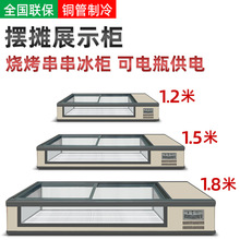 式冷藏柜冷冻柜炸串烧烤熟食展示柜三轮车移动摆摊冰柜商用