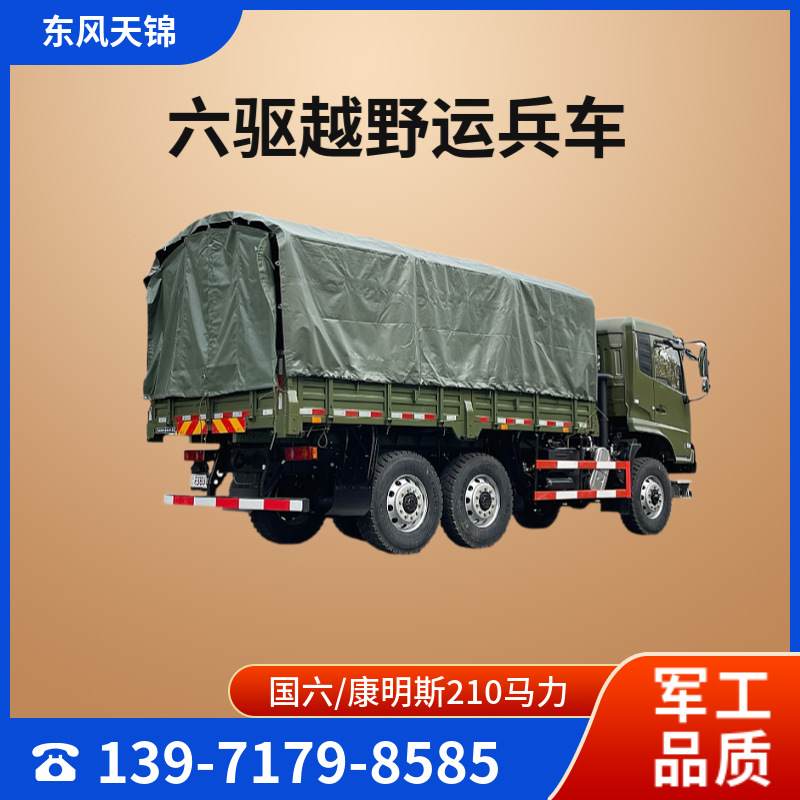 【国六】东风牌六驱载货运输车 山区林区矿山浅表沙地越野卡车