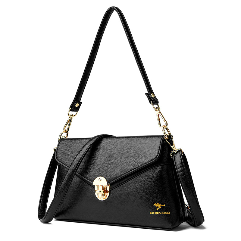 巴黎袋鼠中年妈妈包2023新款单肩斜跨女包时尚通勤女包专柜女包包