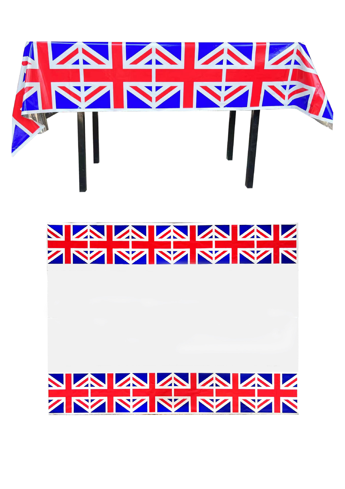 Independence Day Theme Party Tablecloth Thickened Pet Flag Tablecloth Festival Party Table Decoration Supplies Cross-Border
