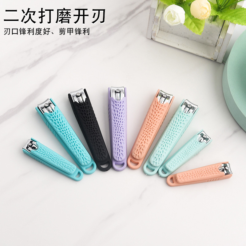 Factory in Stock Wholesale Curved Surface Nail Clippers Large Adult Manicure Stainless Steel Nail Scissors Nail Clippers Wholesale