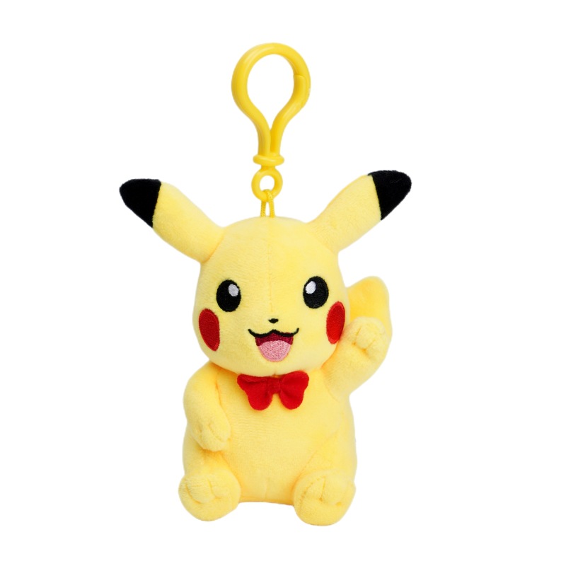 Genuine Pokemon Pendant Pikachu Doll Yibu Plush Toy Backpack Hanging Ornament Magic Baby Doll Cute