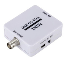 新款VGA转BNC小白盒高清转换器 Mini VGA to BNC Converter 1080P