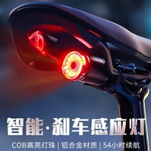 自行车尾灯套装超轻智能感应刹车灯山地车充电警示骑行单车夜骑灯