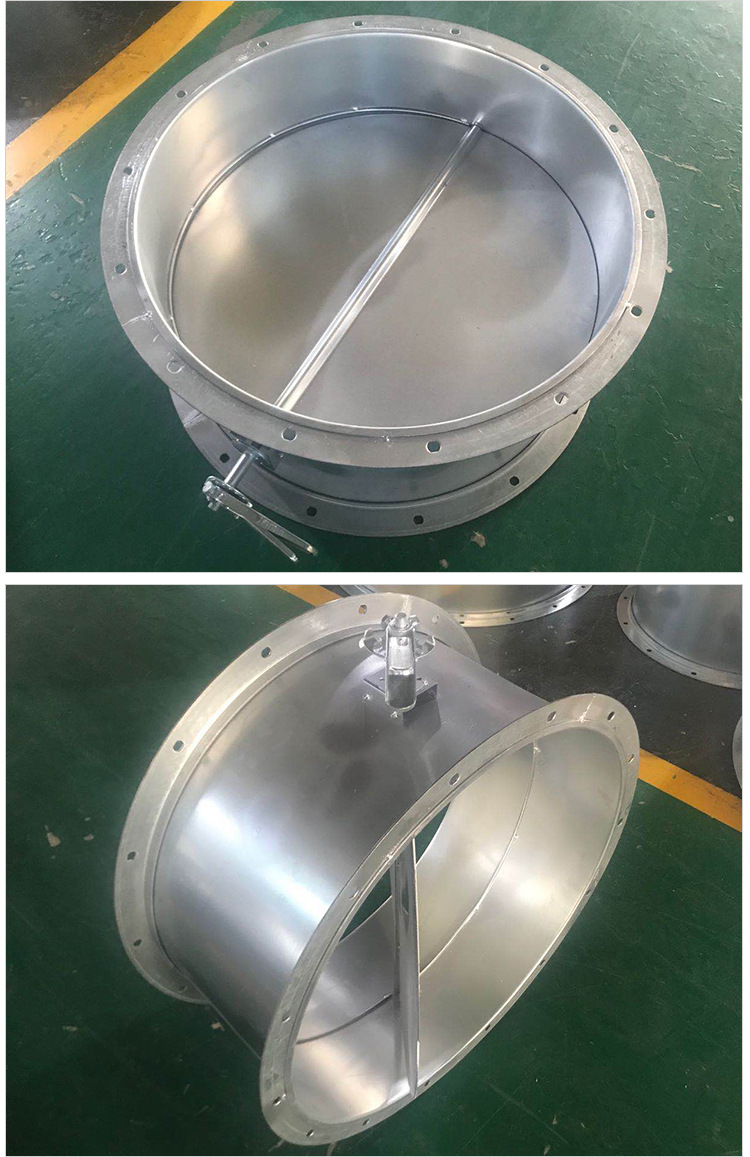 科瑞特生产不锈钢手动风阀不锈钢手动圆形调节阀