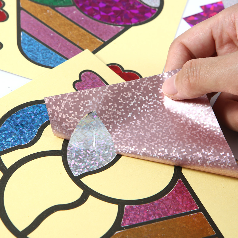 厂家定制魔幻转移贴画斑彩贴画创意