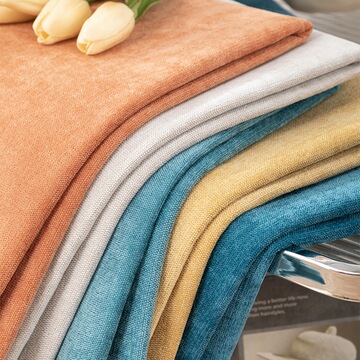 雪尼尔 新款素色简约布料 沙发布沙发套沙发巾布艺 抱枕靠垫面料