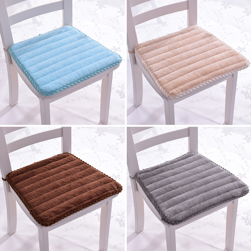 坐垫椅垫美臀垫冬季加厚毛绒餐椅办公室电脑学生座椅垫梯形椅子垫