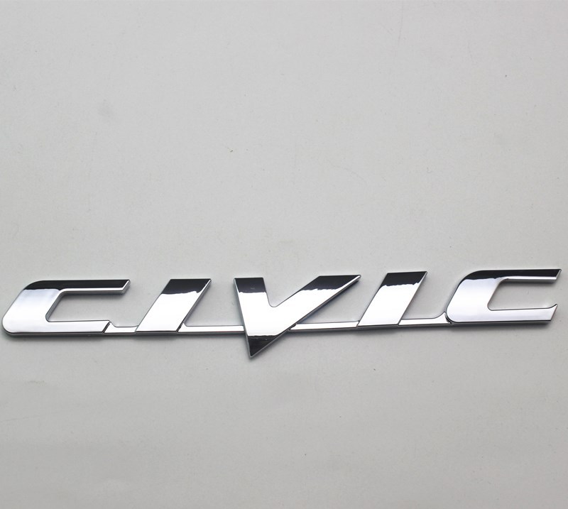 适用于东风本田思域civic尾标贴八代 九代思域后尾箱字母车标贴标