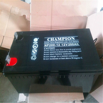 阀控密封免维护蓄电池np200-12 志成冠军蓄电池12v200ah 现货