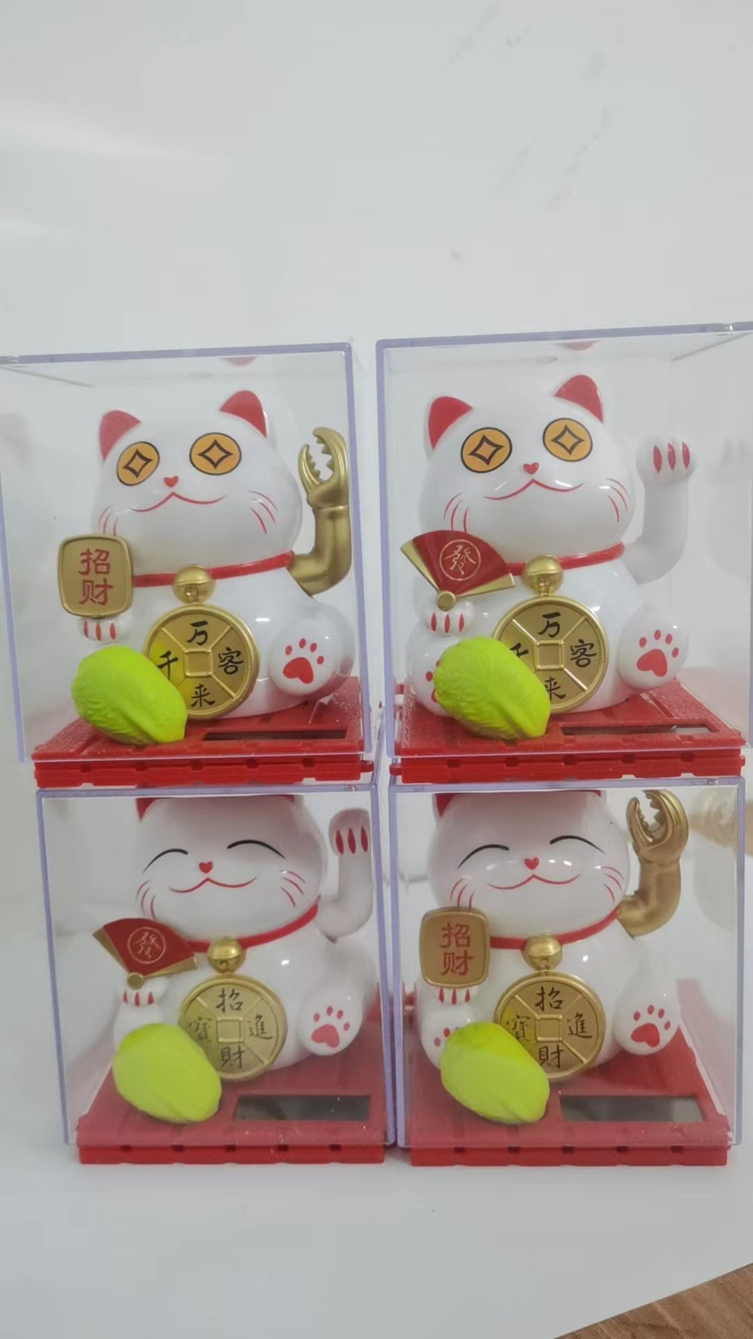 太阳能招财猫摆件招财猫汽车摆件-阿里巴巴