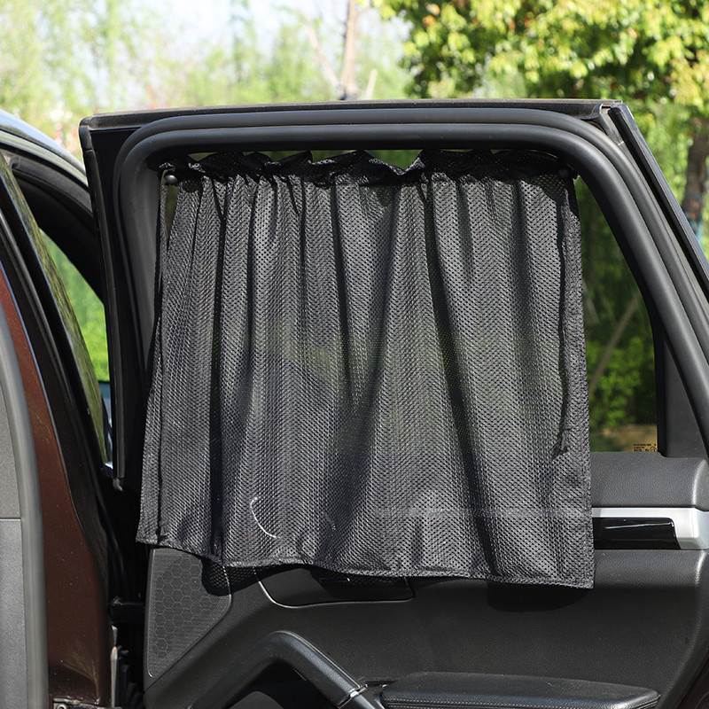 Auto Curtain Sunshade Summer Mesh Suction Cup Car Sunshade Sunshade Sun Protection Thermal Insulation Car Side Window Curtain