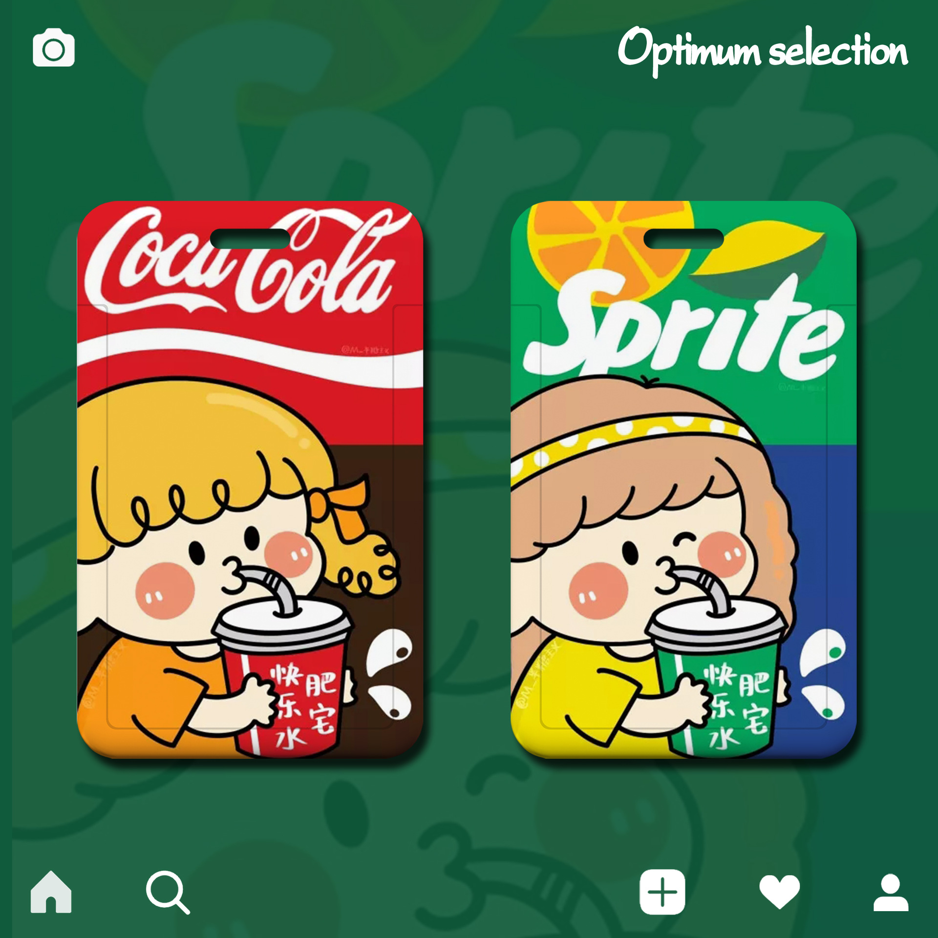 商品描述颜色卡套 白绳,卡套 单扣,单卡套规格雪碧宝宝,可口可乐宝宝