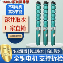 175QJ潜水泵 铸铁立式离心泵 三相多级高扬程抽水泵 水浸式深井泵