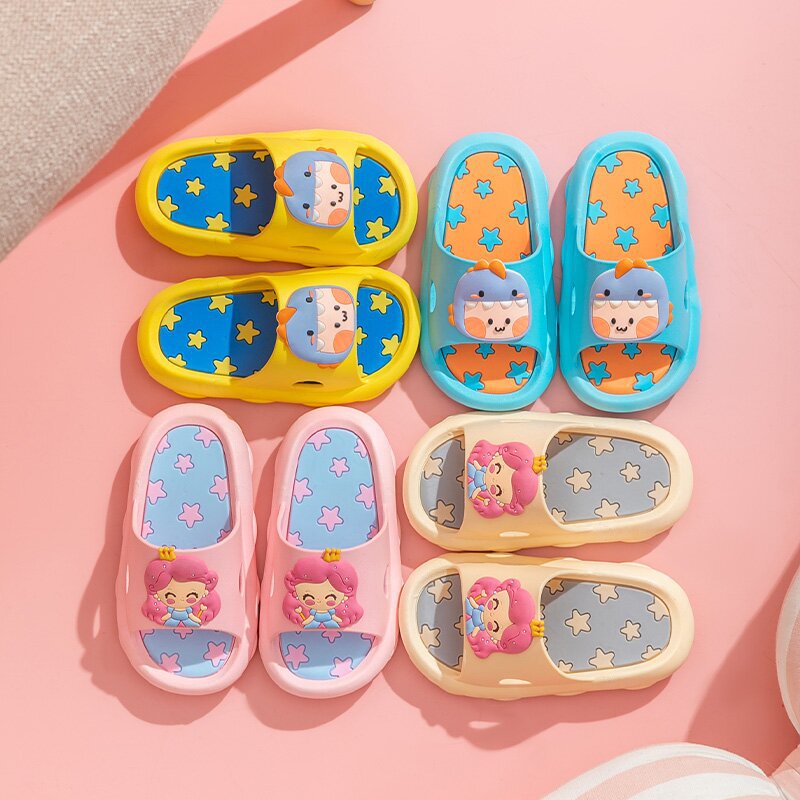 kid shoe Children's Slippers Summer Boys and Girls Cute Cartoon Non-Slip Soft Bottom Home Summer Slippers Wholesale One Piece Dropshipping