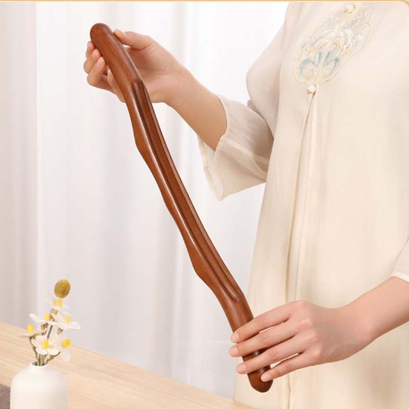 榉木擀筋棒按摩全身通用美容院专用家用经络赶筋刮痧神器推背工具