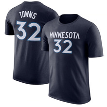 (支持定制)NBA球衣T恤森林狼队安东尼篮球服短袖体育运动速干体恤
