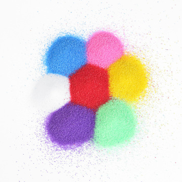 现货批发细砾染色彩砂儿童diy创意沙画材料游乐园沙滩美观彩沙