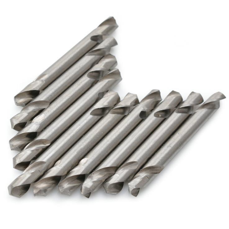 双头麻花钻不锈钢304专用麻花钻头高速钢直柄金属3/3.2/4/5/5.2mm