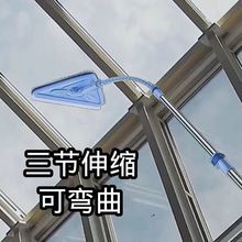 一拖净款平板拖折叠家用干湿两用三角擦伸缩杆加高顶棚擦除尘