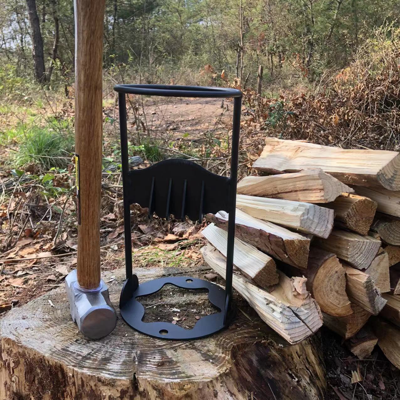 跨境合金刀头手动木柴分离劈柴神器柴火劈柴架砍柴工具厂家批发